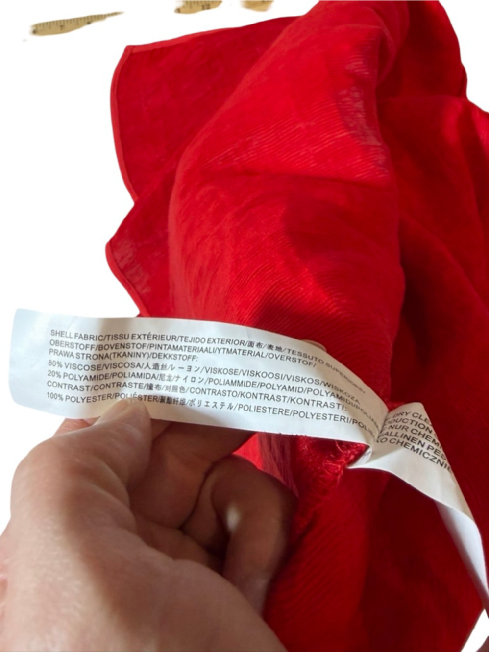 Moon River Red Wrap Mini Dress XL Puff Sleeve Belted Romantic Party - Picture 6 of 8